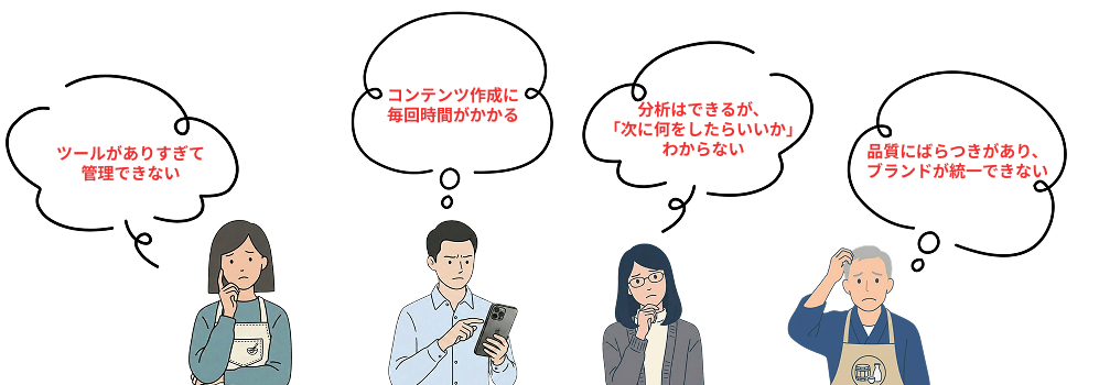 集客のよくあるお悩み